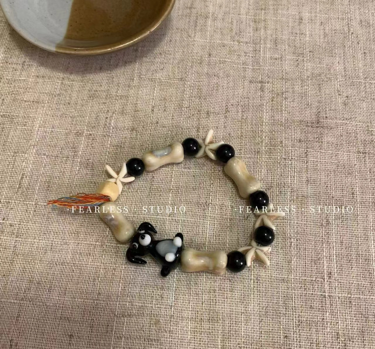 New Chinese hand-made dog beaded bracelet