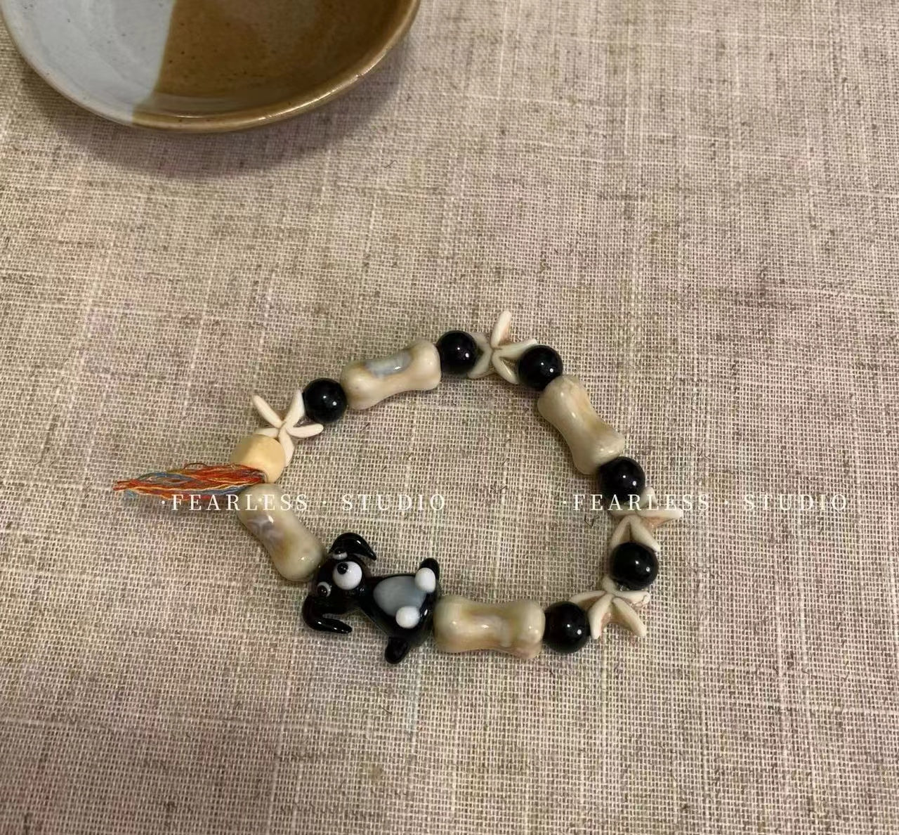 New Chinese hand-made dog beaded bracelet